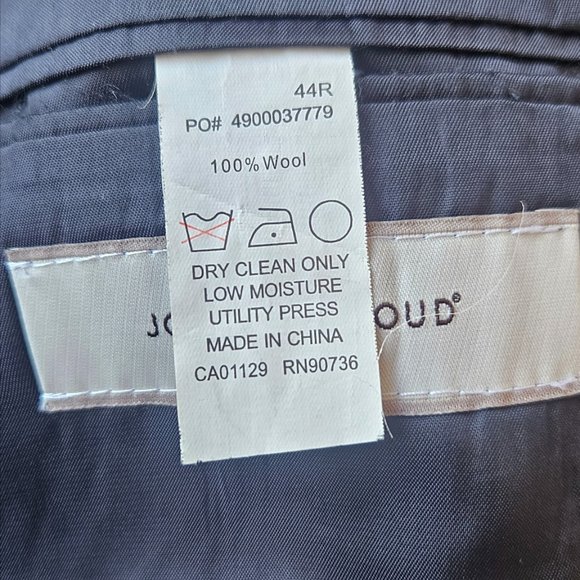 Joseph Abbound Mens Blazer Sport Coat 2 Button Causal Jacket Size 44R Wool Suit - Picture 13 of 13